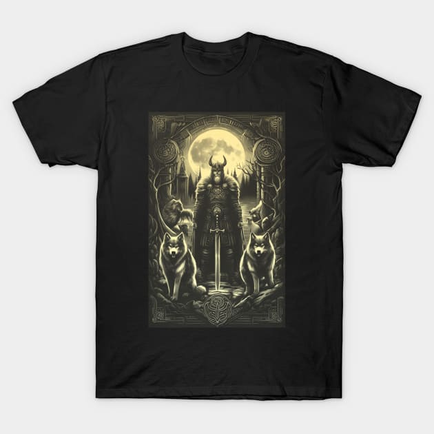 Viking Warrior T-Shirt by Syauqi Studio